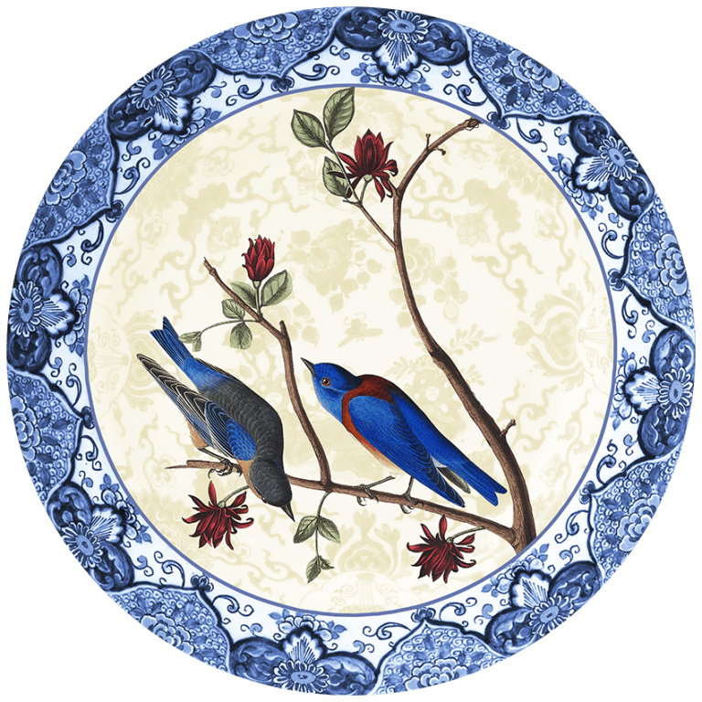 Cercle Mural - Assiette Décorative - Birds For Now