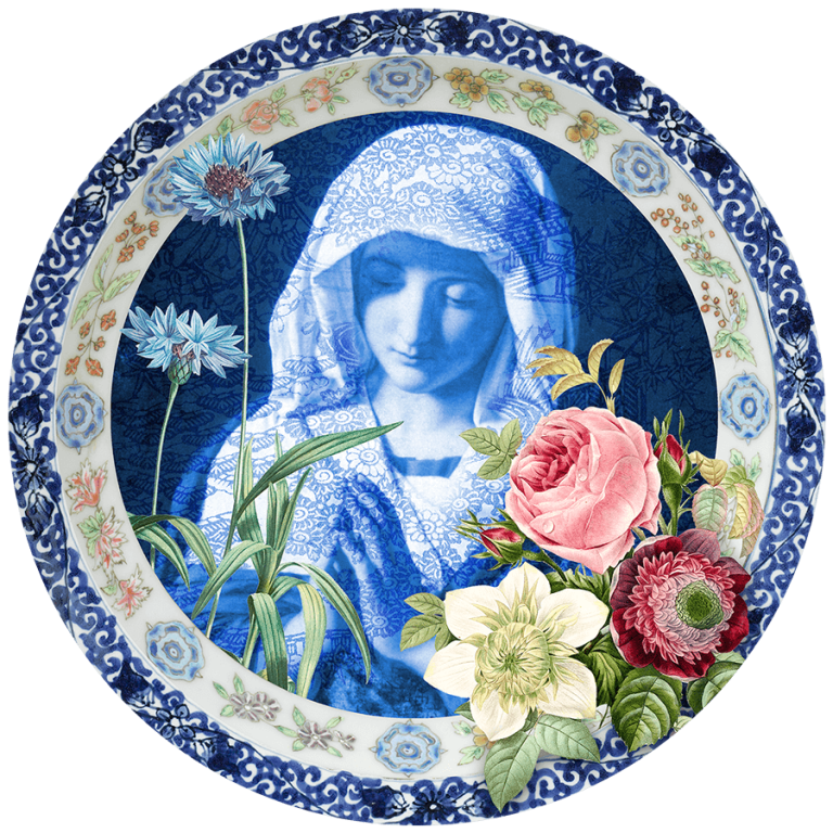 Cercle Mural - Assiette Décorative - Tulips
