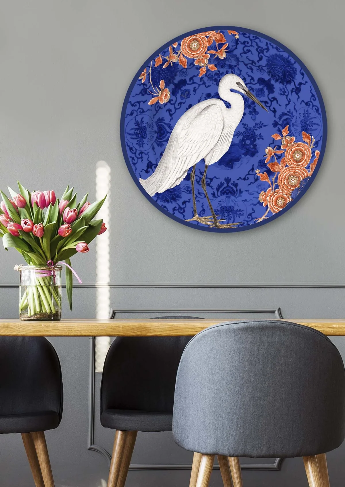 Cercle Mural - Assiette Décorative - Birds