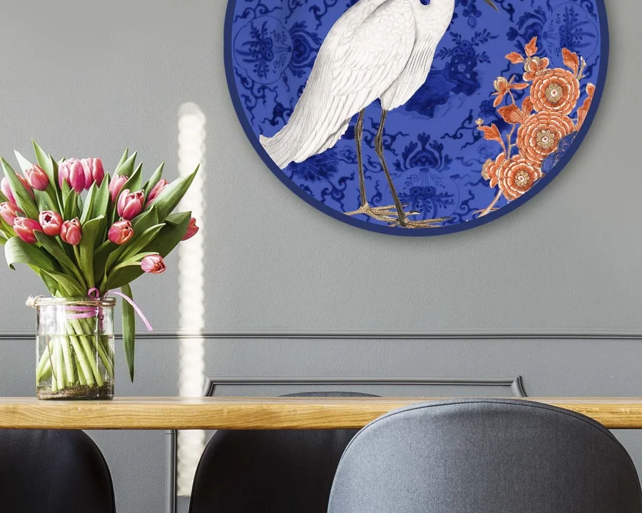 Muurcirkel - Wanddeco Bord - Birds