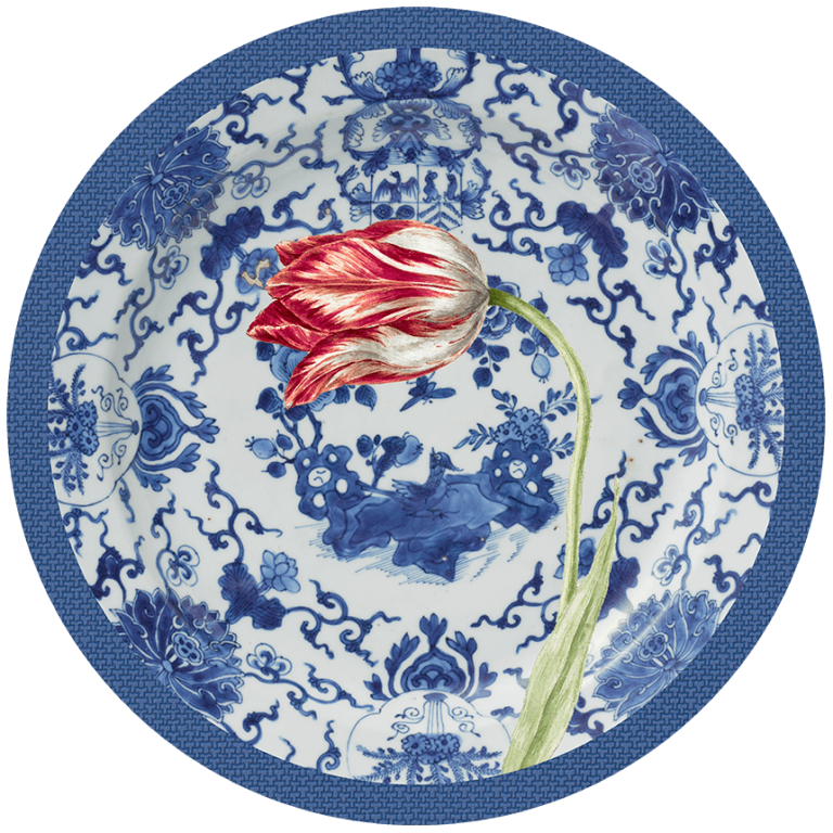 Wall Circle - Decorative Plate - Tulip Love