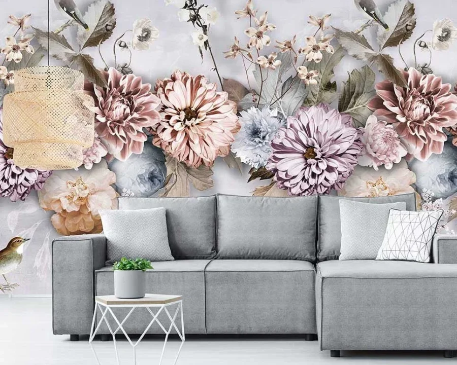 Floral Utopia Tapete - Cool Florals
