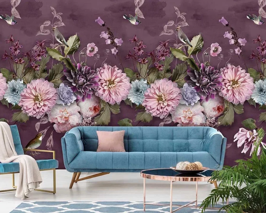 Floral Utopia Tapete - Midsummer Dark