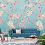 Floral Utopia Behang - Tea Garden Afternoon