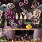 Floral Utopia Wallpaper - Mauve Afternoon