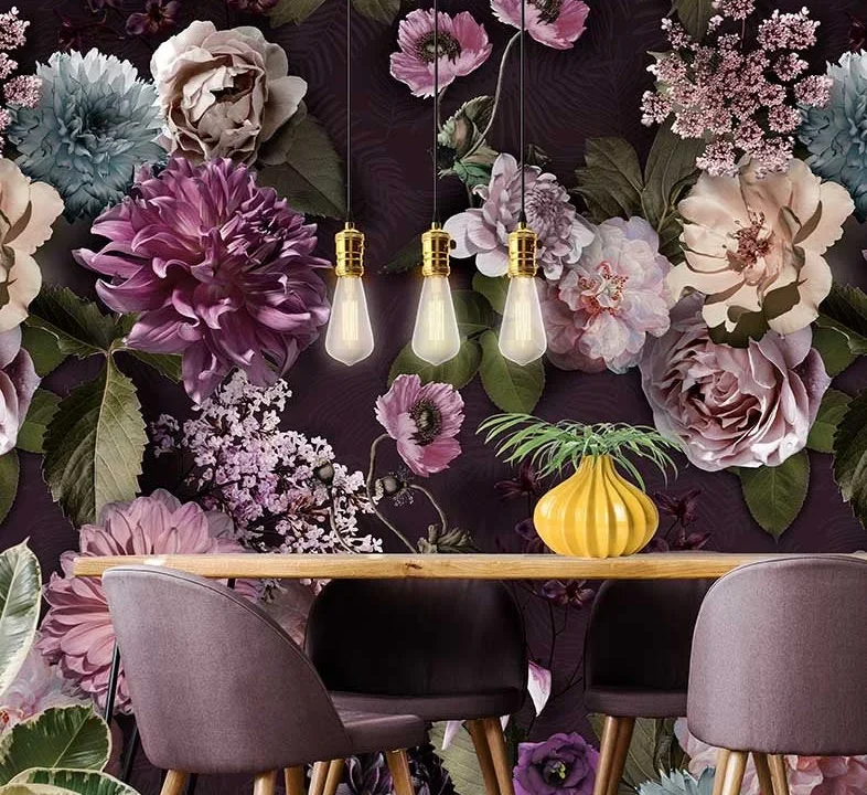 Floral Utopia Tapete - Mauve Afternoon