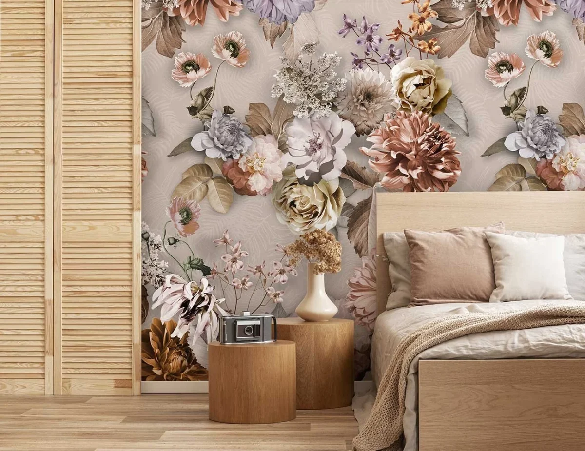 Floral Utopia Behang - Autumn Afternoon