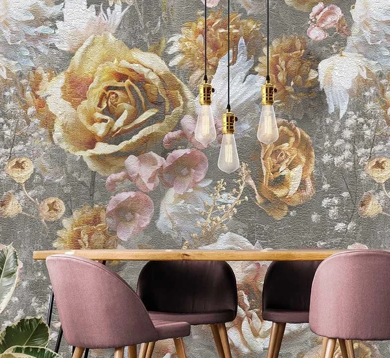 Floral Utopia Tapete - Lush Heritage Light