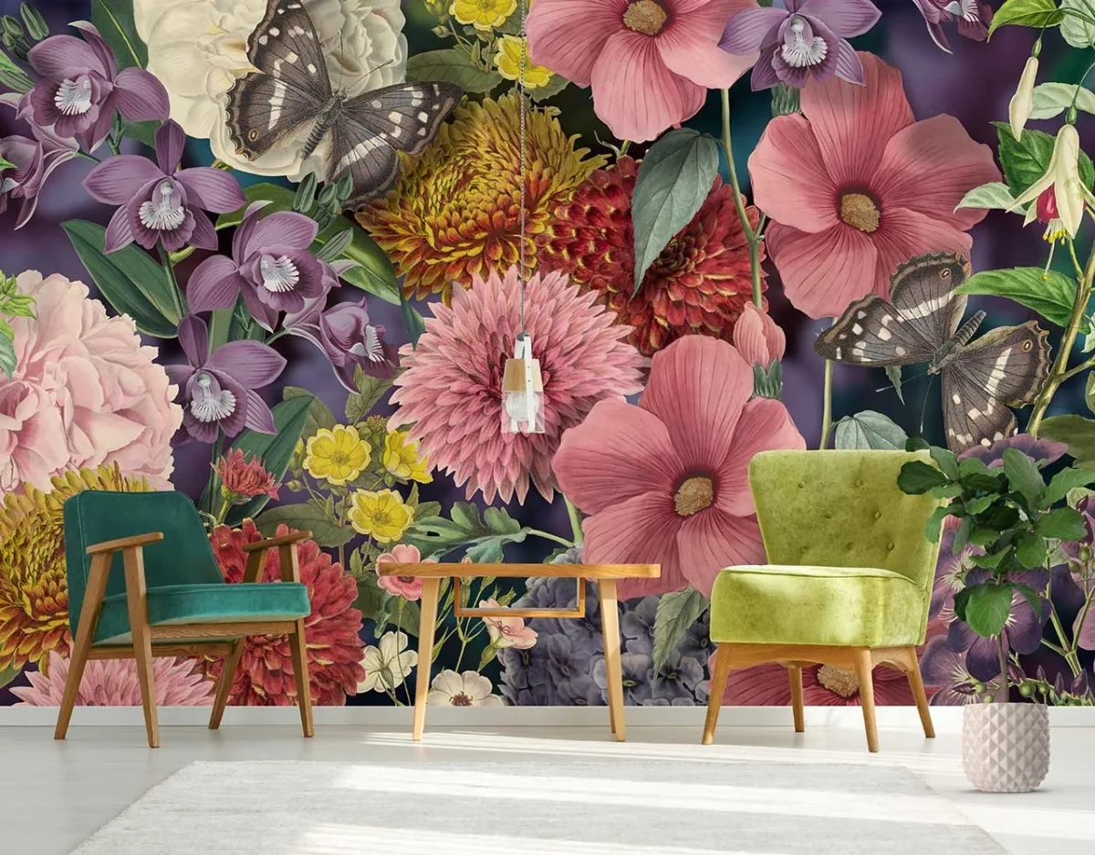 Floral Utopia Behang - Eden Colors