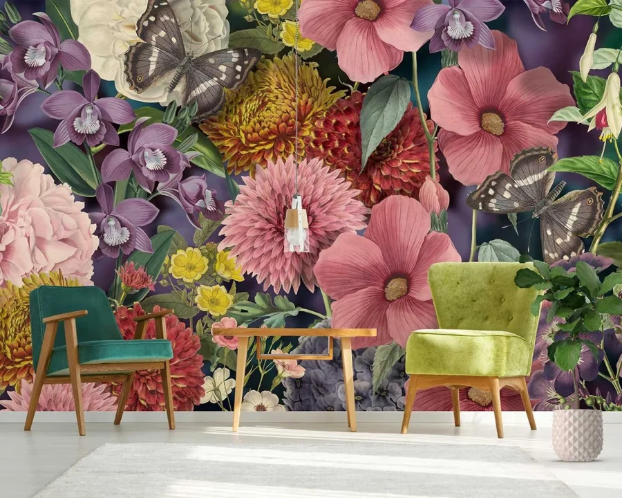 Floral Utopia Behang - Eden Colors