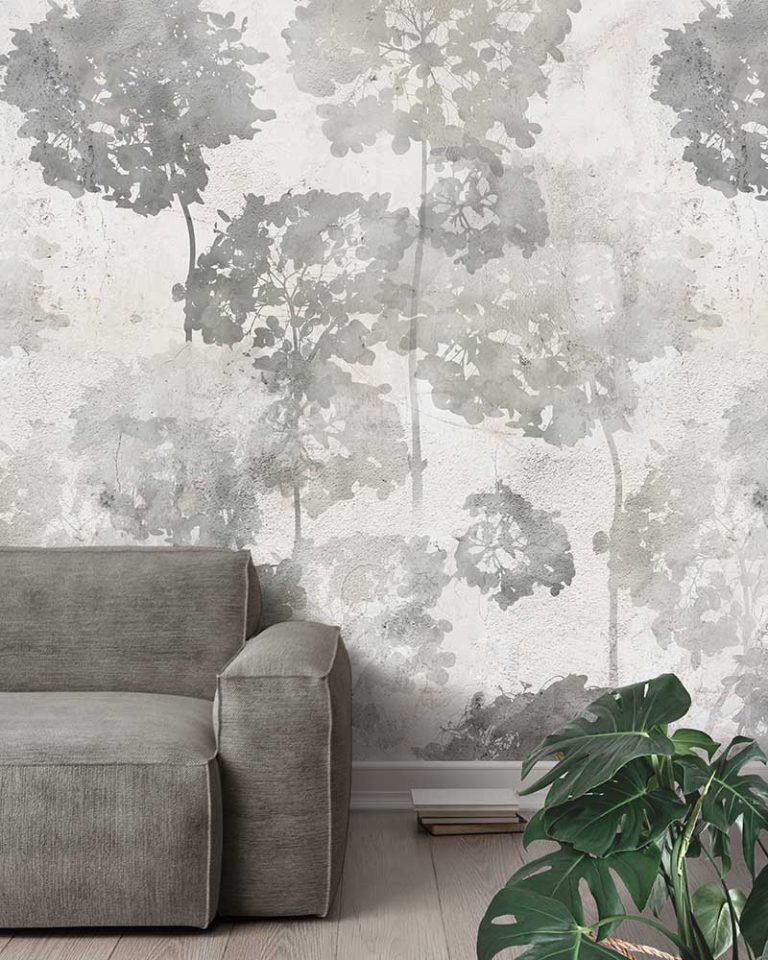 Floral Utopia Behang - Hortense Gray