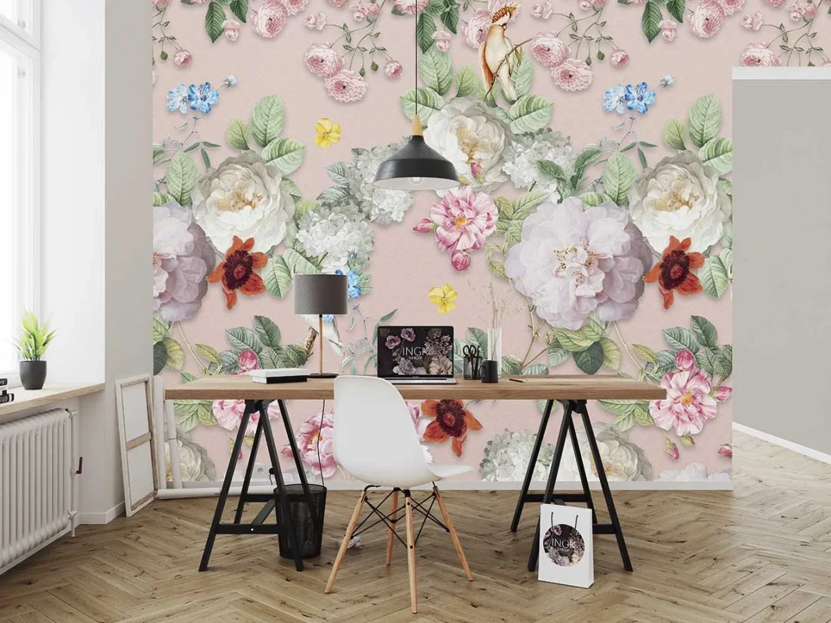 Floral Utopia Tapete - Sweet Rosa Pink
