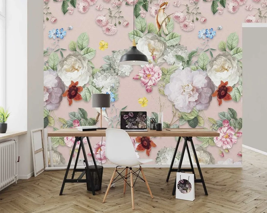 Floral Utopia Tapete - Sweet Rosa Pink