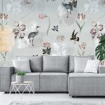 Floral Utopia Behang - Dutch Meadows Blue