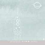 Kinderbehang Stars, Blue