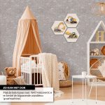 Truckers Life Gray (light) mix & match - Kinderbehang Olive & Noah