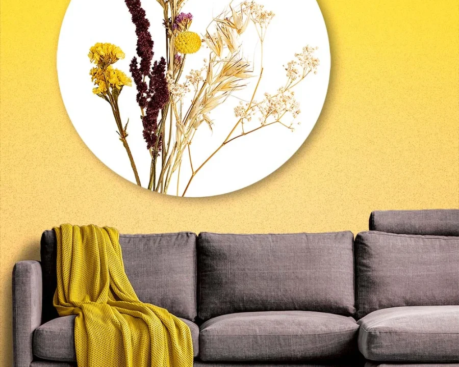 Wall Circle - Dry Yellow