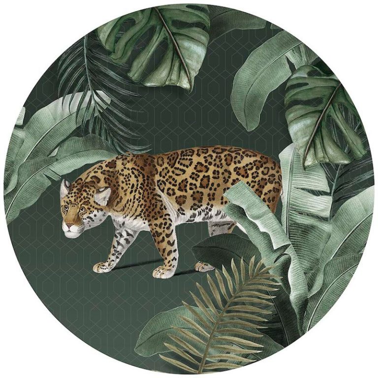 Cercle Mural - Vintage Tiger Green
