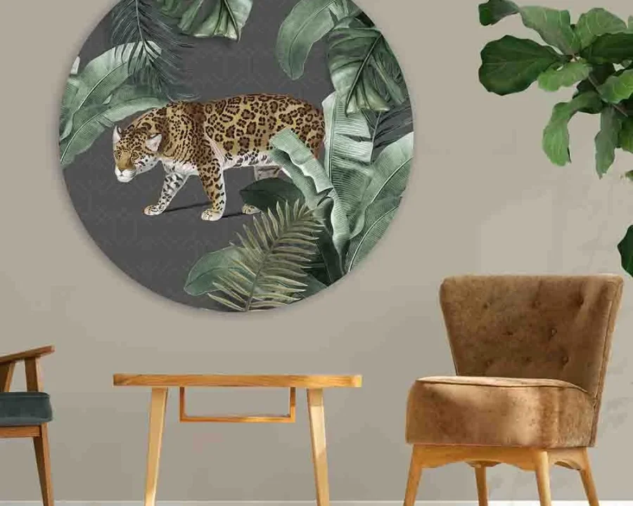 Wall Circle - Vintage Tiger Gray