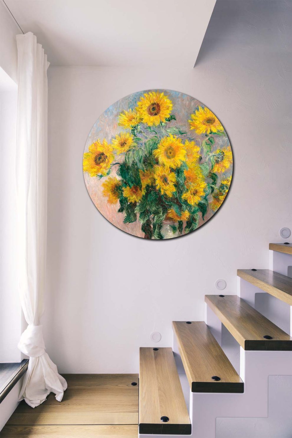 Sonnenblumen Monet Wandkreis