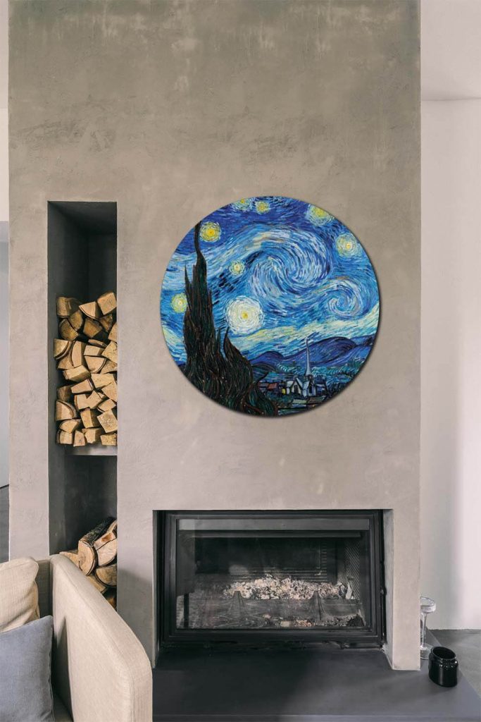 Van Gogh 'Nuit Étoilée' Cercle Mural