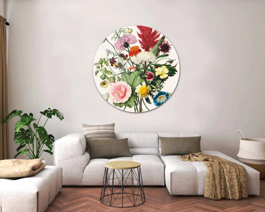 Flowers Wall Circle