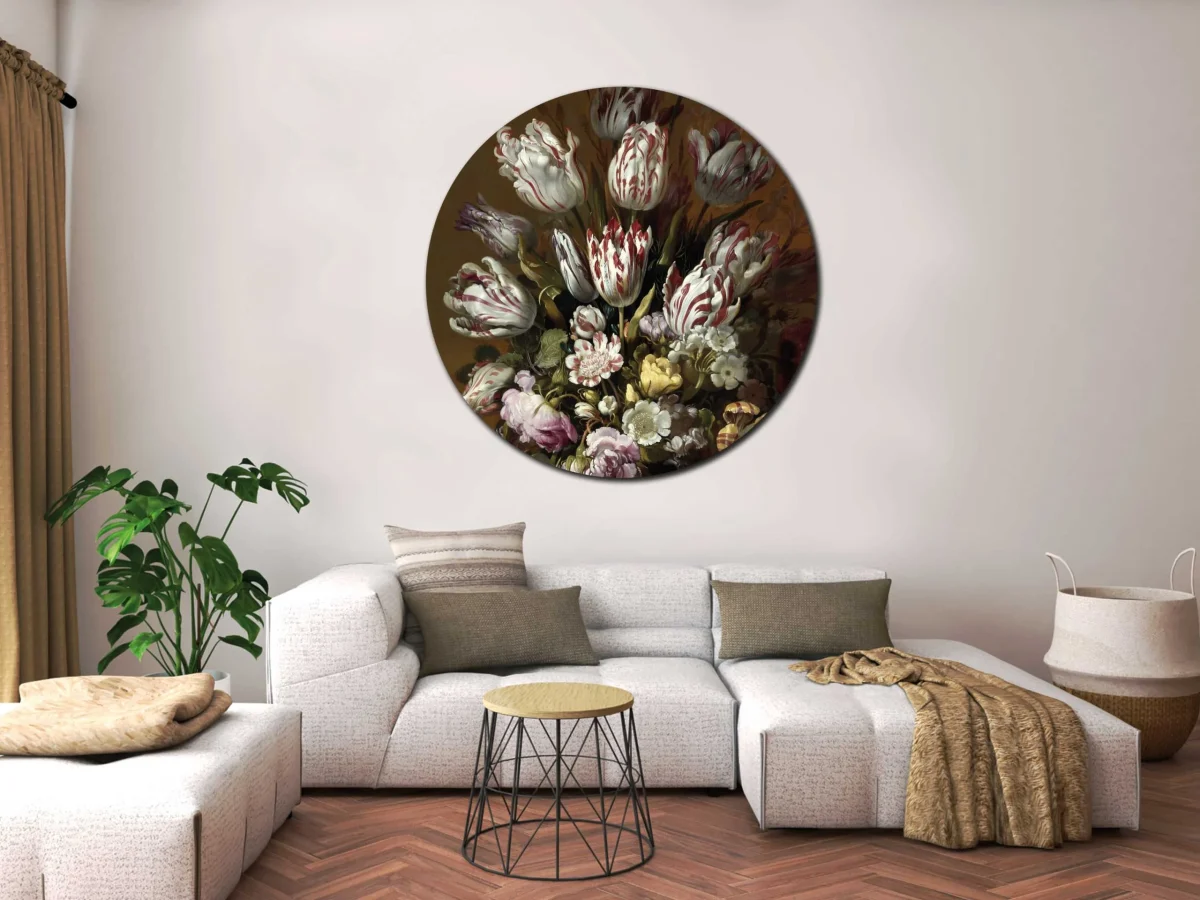 Blumen Wandkreis