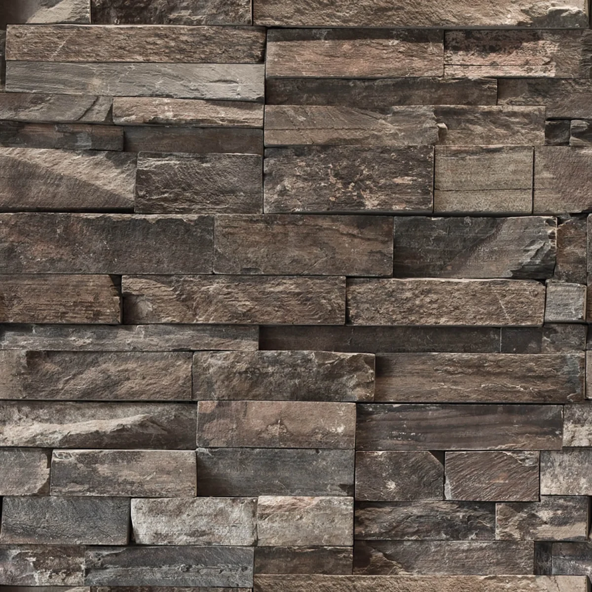 3D Stone Brown - Backsplash