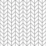 Motif à chevrons blancs aux fines lignes de joint grises