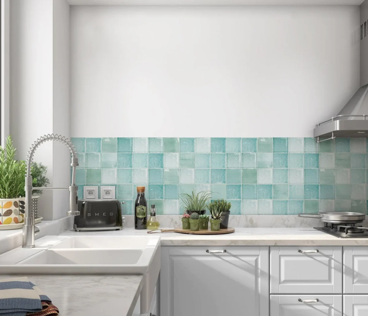 DW3305 Spatwand gesimuleerd in een keuken