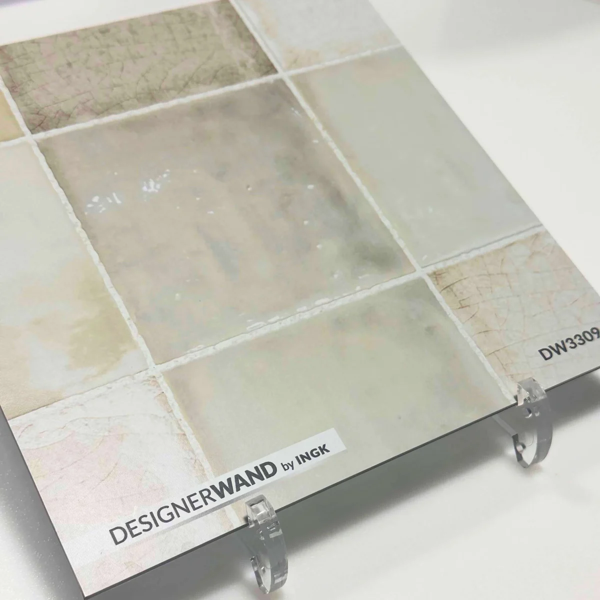 Staal van DW3309 Swirl antieke tegel spatwand in warme crème- en beigetinten