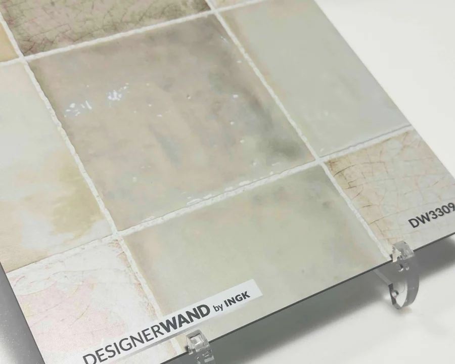 Muster der DW3309 Swirl antiken Fliesen Küchenrückwand in warmen Creme- und Beigetönen