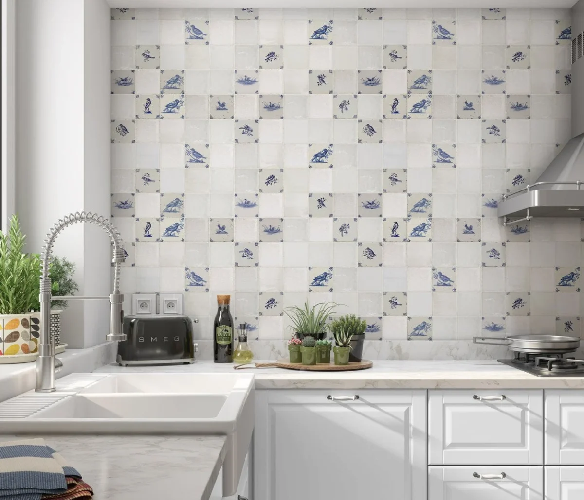 Delfts Blauw Vogels - DW3316