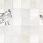 Antiek Tegeldesign met Kippen