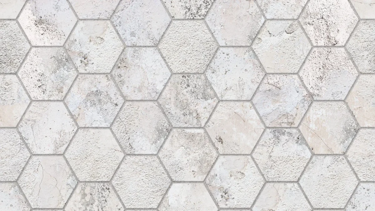 Hexagon Concrete Tile - Backsplash Sample DW3324