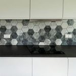 Kitchen splashback - Hexagon Concrete Tile Mix