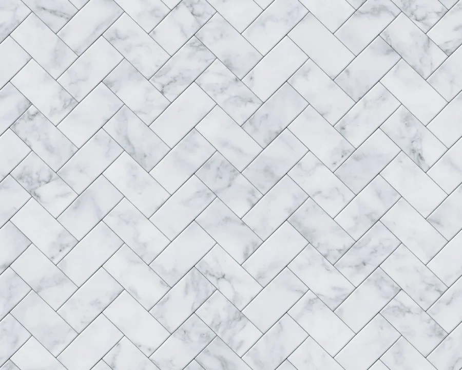 Marmeren visgraat tegels spatwand DW3327 voor keuken