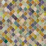 Keukenwand met print - Glas in Lood - Beige