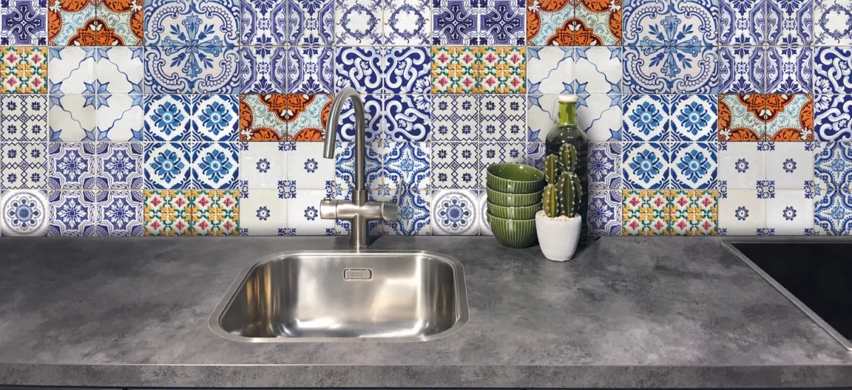 Crédence de cuisine avec impression - Design carrelage
