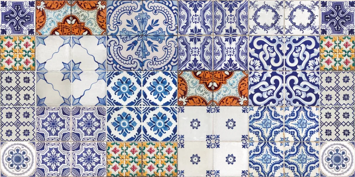 Portuguese Tile Azulejo - Backsplash Sample DW3340