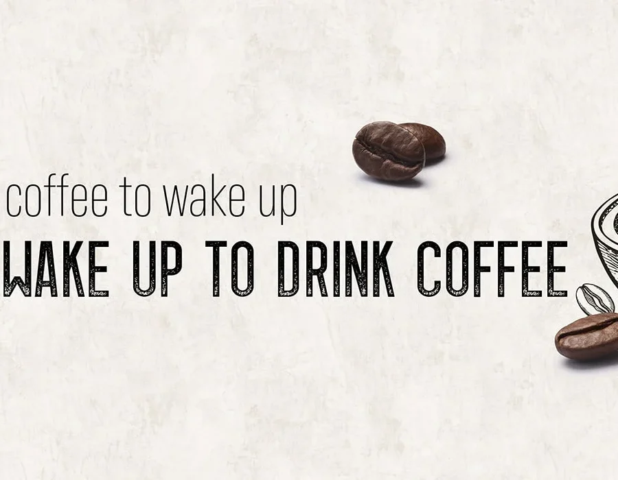 I wake up for coffee - Achterwand