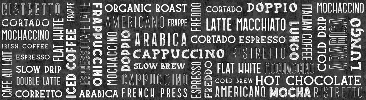 Koffie koffie koffie - Achterwand