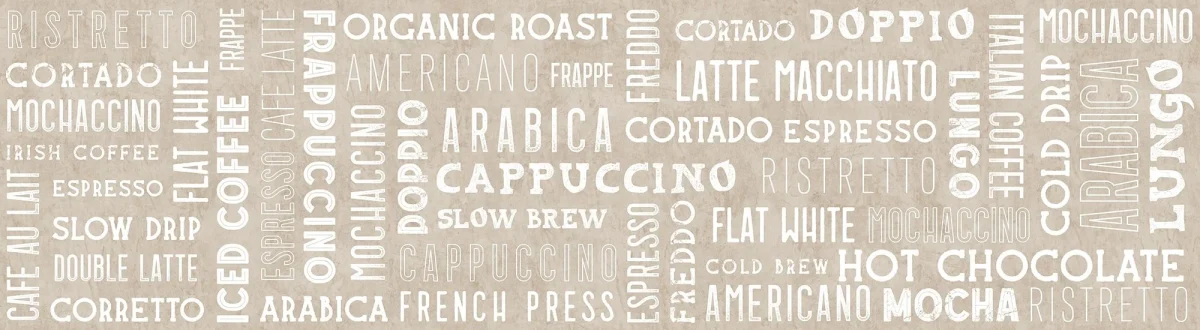 Crédence de cuisine - Koffie koffie melk wit