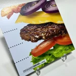 Burger Recept - Spatwand met print — Staal