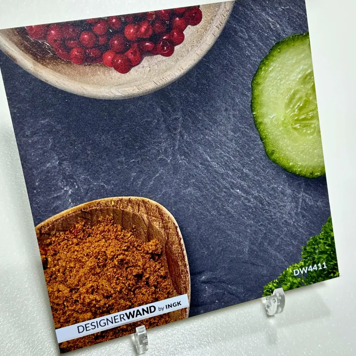 Keuken achterwand staal DW4411 spices and herbs slates