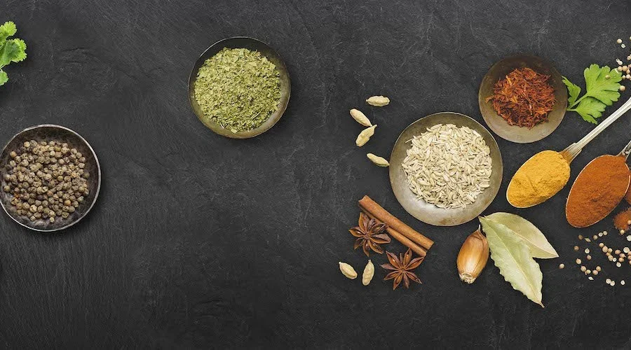 Kitchen splashback - Spices India Love- slate