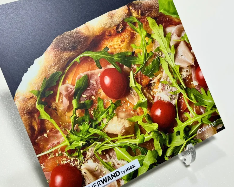 DW4417 Küchenrückwand-Muster mit mehreren handwerklichen Pizzen auf Schiefer