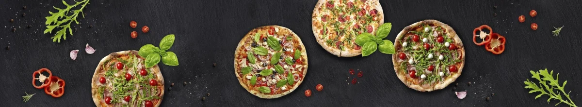 Keuken achterwand pizzas