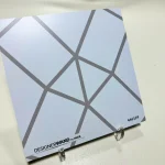 Kitchen splashback with print - Nador Silver — Staal