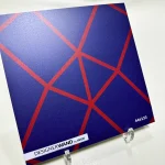 Crédence de cuisine avec impression - Nador Blue Or Rose — Staal